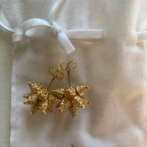 Atelier Swarovski Gold Starfish Earrings